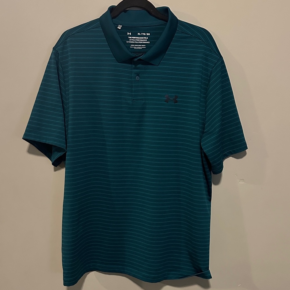 Under Armour Men's Dark Teal Polo Shirt